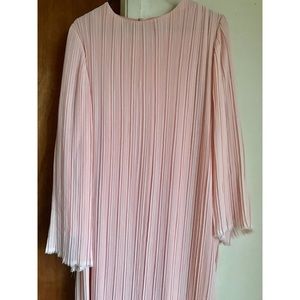 Pleated Blush Pink Maxi Dress